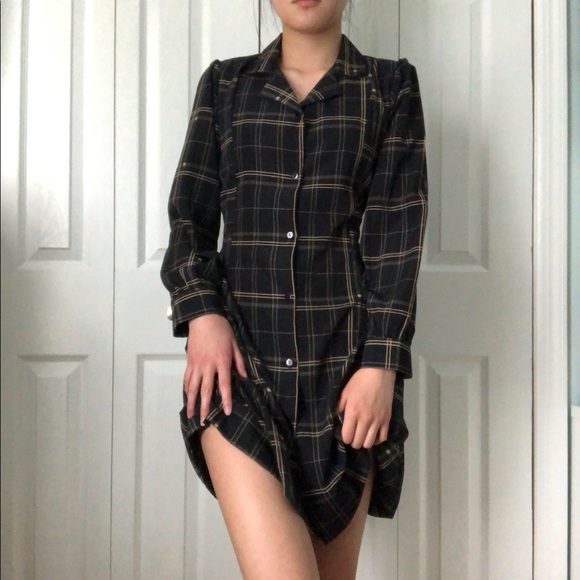 HAZ Studio - Yesstyle Plaid Shirt Dress - Picture 2 of 14